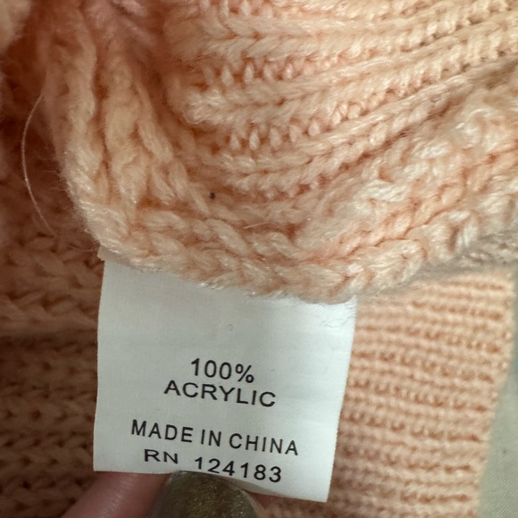 Jon & Anna Blush Pink Cropped Knit Sweater - Picture 5 of 6